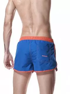 Спортивные шорты из 100% полиэстра синего цвета Seobean RT17473